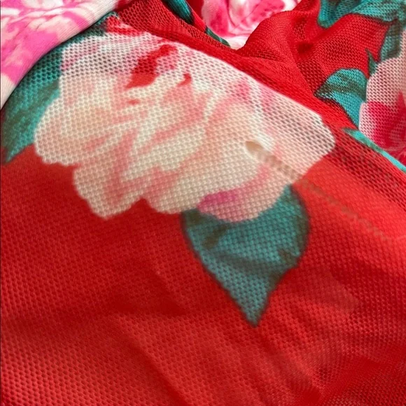 Betsey Johnson mesh bodice Off-Shoulder Swimsuit size small - Picture 12 of 13